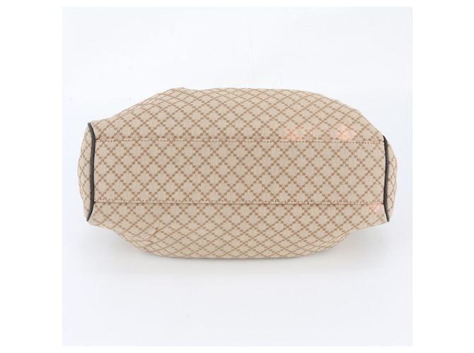 Gucci Diamante Sukey Leder-Tote-Bag Beige - Ansicht 5