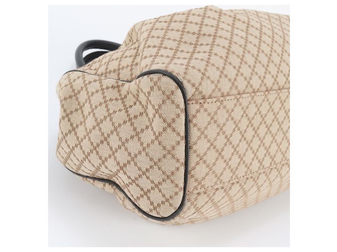 Gucci Diamante Sukey Leder-Tote-Bag Beige - Ansicht 6