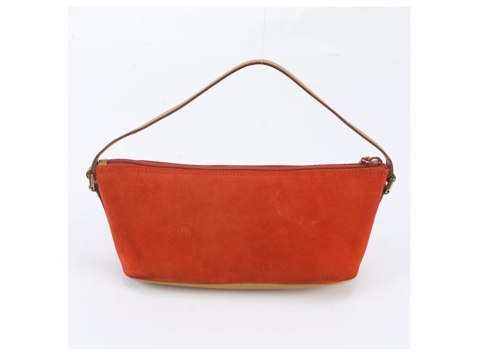 Gucci Handtasche Pouch Tote aus rotem Leder - Ansicht 3