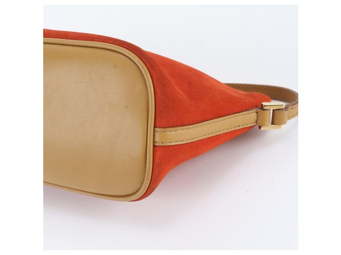 Gucci Handtasche Pouch Tote aus rotem Leder - Ansicht 4