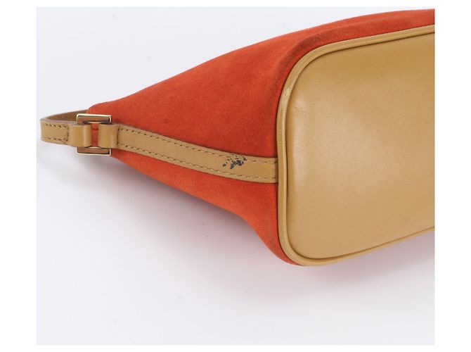 Gucci Handtasche Pouch Tote aus rotem Leder - Ansicht 6
