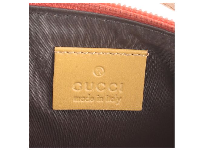 Gucci Handtasche Pouch Tote aus rotem Leder - Ansicht 8