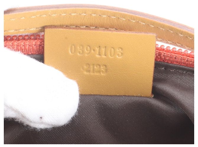 Gucci Handtasche Pouch Tote aus rotem Leder - Ansicht 9