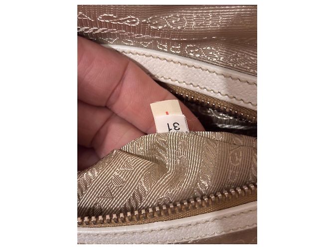 Prada Canapa Frame Tote Bag Weiß - Ansicht 11