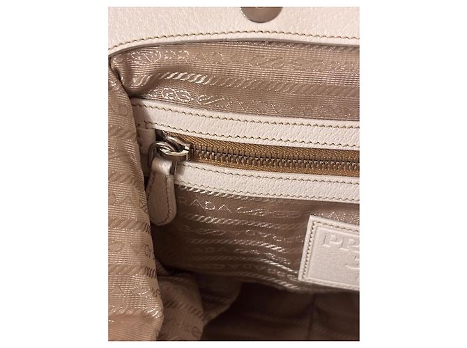 Prada Canapa Frame Tote Bag Weiß - Ansicht 16