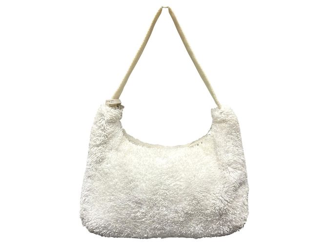 Sac à main Prada en nylon Terry Blanc - vue 2