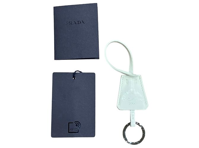 Sac à main Prada en nylon Terry Blanc - vue 5