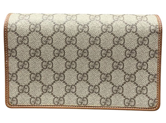 Borsa a tracolla Gucci GG Supreme Beige - vista 2