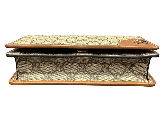 Borsa a tracolla Gucci GG Supreme Beige - vista 3