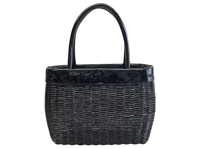 Borsa Burberry in pelle verniciata nera Nero - vista 2