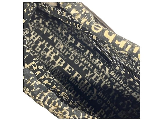 Borsa Burberry in pelle verniciata nera Nero - vista 5