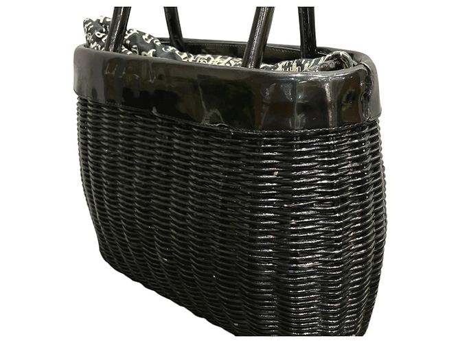 Borsa Burberry in pelle verniciata nera Nero - vista 6