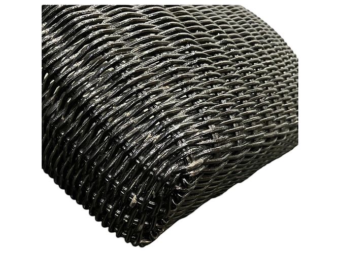 Borsa Burberry in pelle verniciata nera Nero - vista 7