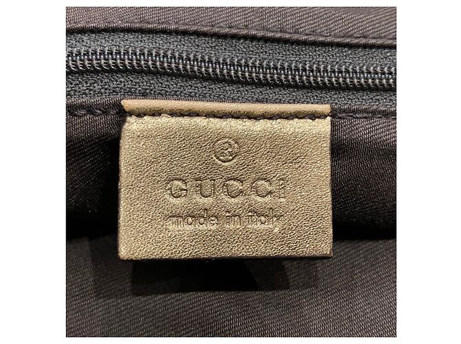 Borsa Gucci Abbey in tela GG oro D'oro - vista 4
