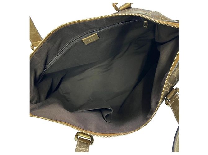 Borsa Gucci Abbey in tela GG oro D'oro - vista 6