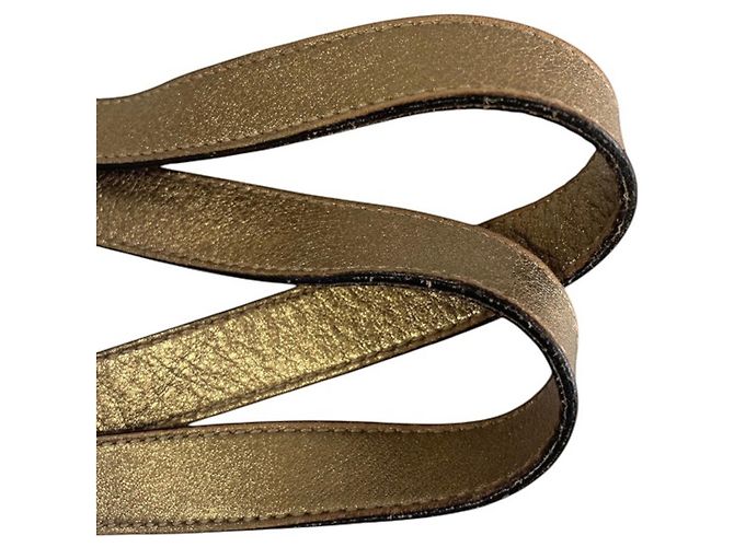 Borsa Gucci Abbey in tela GG oro D'oro - vista 9