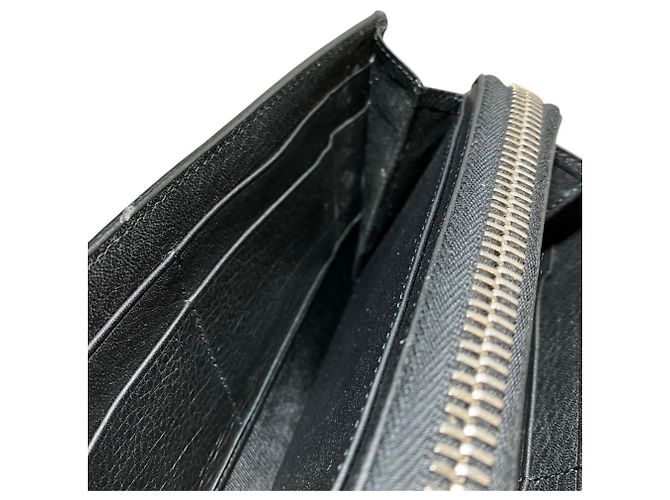 Portafoglio a catena/spalla in pelle nera Balenciaga Nero - vista 7