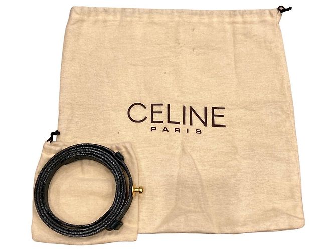 Triomphe Céline Borsa 2-Way Celine in Verde e Kaki Cachi - vista 5