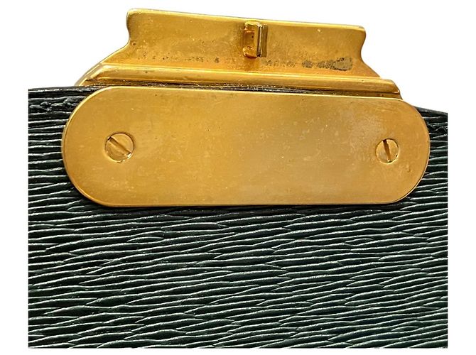 Triomphe Céline Borsa 2-Way Celine in Verde e Kaki Cachi - vista 7