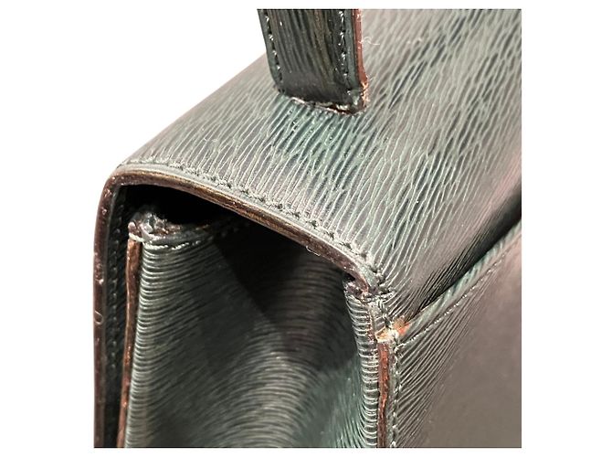 Triomphe Céline Borsa 2-Way Celine in Verde e Kaki Cachi - vista 8