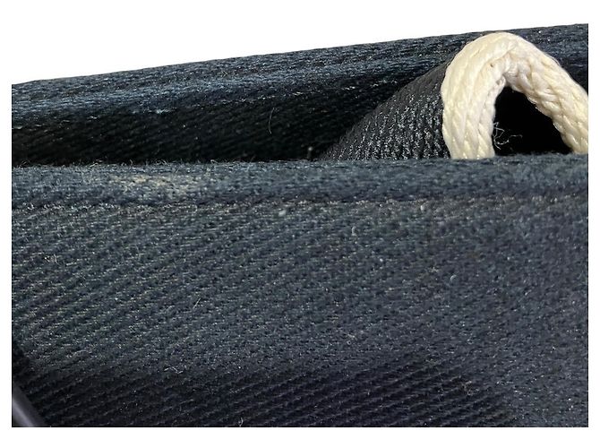 Borsa a tracolla in tela blu navy Emporio Armani - vista 7