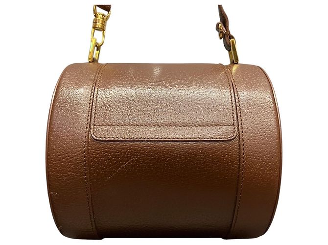 Bulgari Borsa Drum in pelle Bvlgari Marrone - vista 2