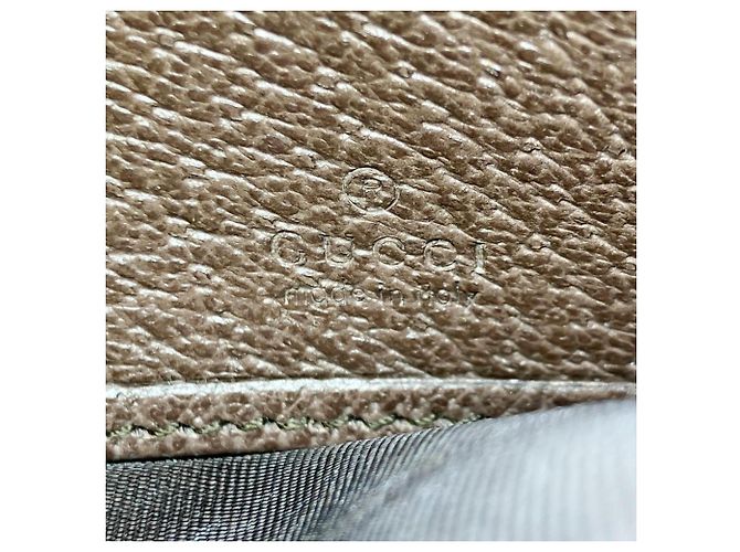 Cartera larga de piel Gucci Ophidia Castaño - vista 4