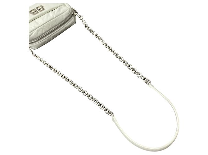 Borsa Camera Balenciaga Monaco XS Bianco - vista 9