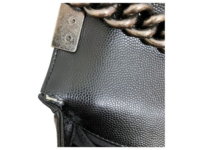 Borsa a tracolla Chanel Boy Nero - vista 7