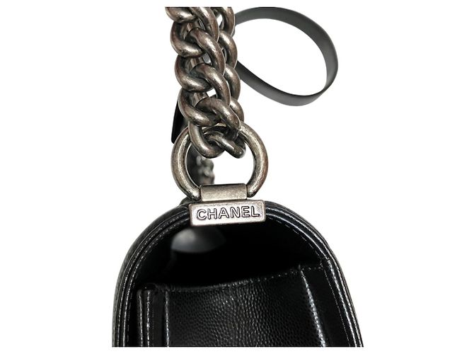 Borsa a tracolla Chanel Boy Nero - vista 9