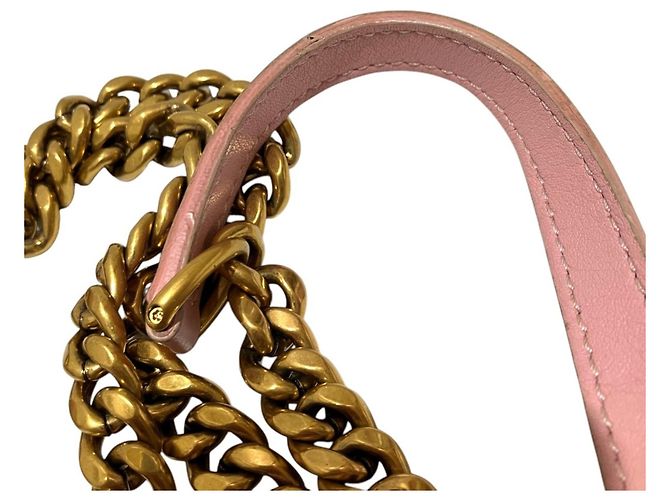 Bolso de cadena Louis Vuitton New Wave PM de hombro Rosa Estampado de leopardo - vista 9