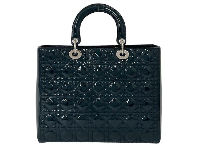 Borsa a tracolla Christian Dior Lady Cannage Stitch Verde - vista 3