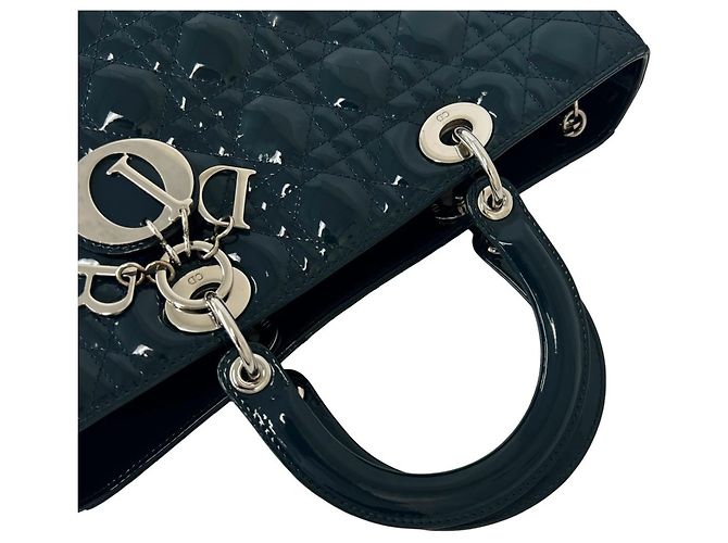 Borsa a tracolla Christian Dior Lady Cannage Stitch Verde - vista 4
