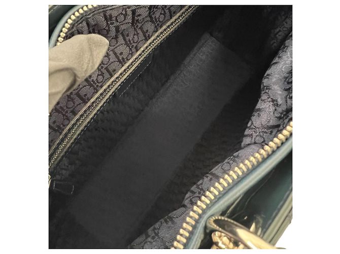 Borsa a tracolla Christian Dior Lady Cannage Stitch Verde - vista 9