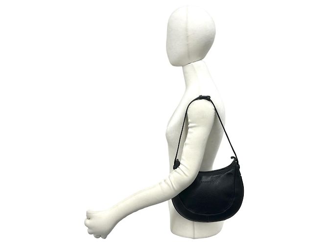 Loewe One-Shoulder-Tasche aus schwarzem Leder - Ansicht 2