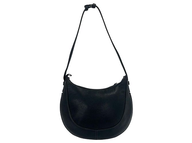Loewe One-Shoulder-Tasche aus schwarzem Leder - Ansicht 3