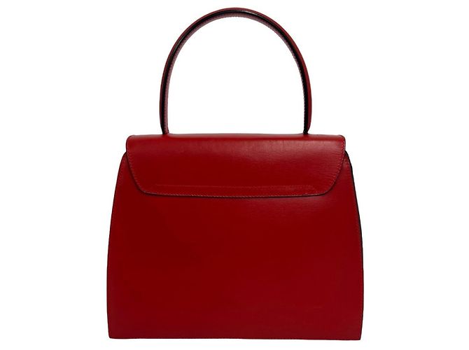 Céline CELINE Vintage Starball Logo Hardware Handtasche Rot - Ansicht 3