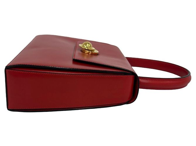 Céline CELINE Vintage Starball Logo Hardware Handtasche Rot - Ansicht 6