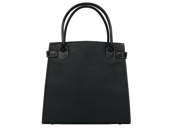 Mini borsa tote in pelle Burberry con logo vintage e dettagli metallici Nero - vista 3