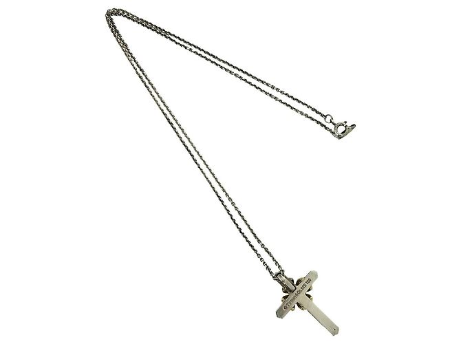 Autre Marque Collana Croce Tiffany Signature Argento D'oro - vista 6