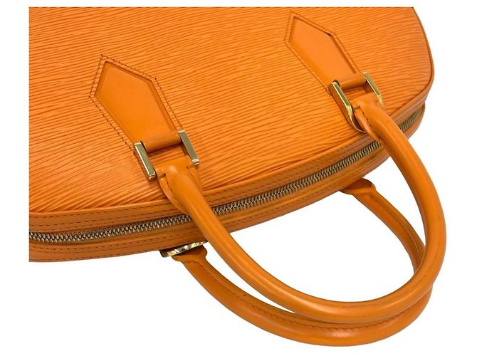 Borsa a mano Louis Vuitton Jasmine in pelle Epi Arancione - vista 4