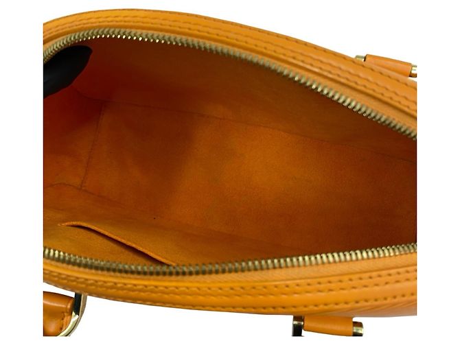 Borsa a mano Louis Vuitton Jasmine in pelle Epi Arancione - vista 9