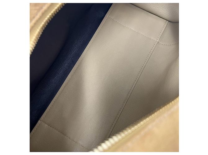 Borsa a tracolla Loewe Amazona 28 in pelle scamosciata Marrone Cammello - vista 9