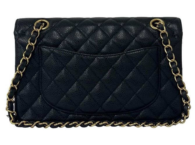 Chanel Matelassé Coco Mark Double Flap Schultertasche Schwarz - Ansicht 3