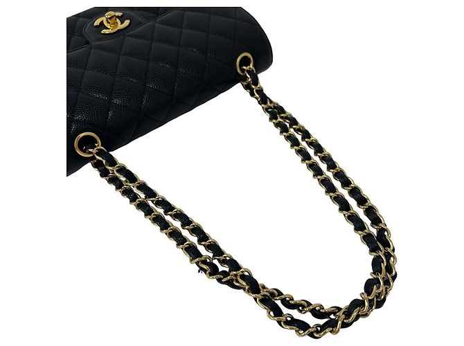 Chanel Matelassé Coco Mark Double Flap Schultertasche Schwarz - Ansicht 4