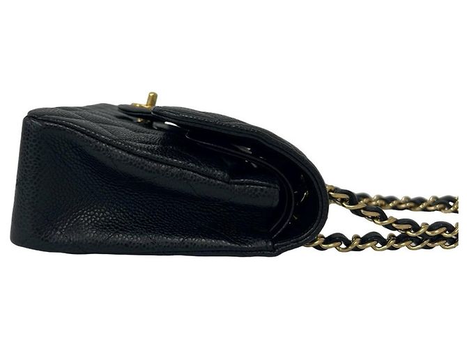 Chanel Matelassé Coco Mark Double Flap Schultertasche Schwarz - Ansicht 6