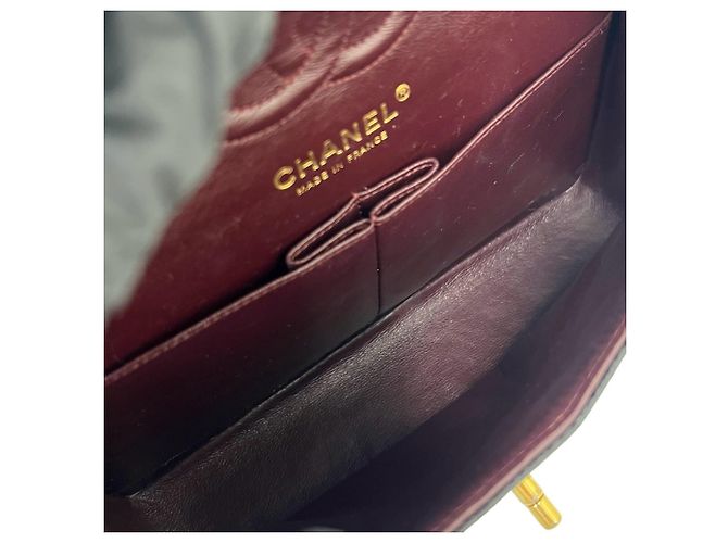 Chanel Matelassé Coco Mark Double Flap Schultertasche Schwarz - Ansicht 9
