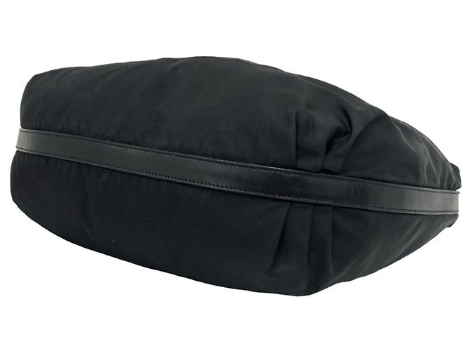 Borsa a tracolla Prada in nylon Pocono Tessuto e pelle Nero - vista 8