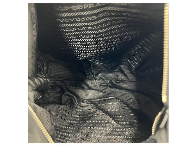 Borsa a tracolla Prada in nylon Pocono Tessuto e pelle Nero - vista 9