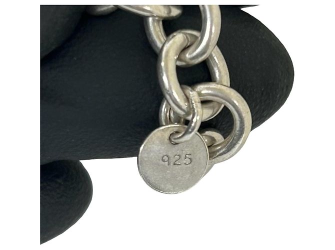 Autre Marque Bracciale Tiffany Vintage Cadena Lock Argento - vista 4